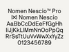 Nomen Nescio Pro