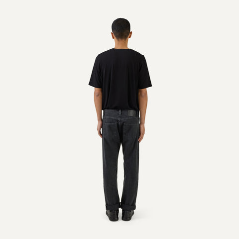 263 Wide Jeans, washed black