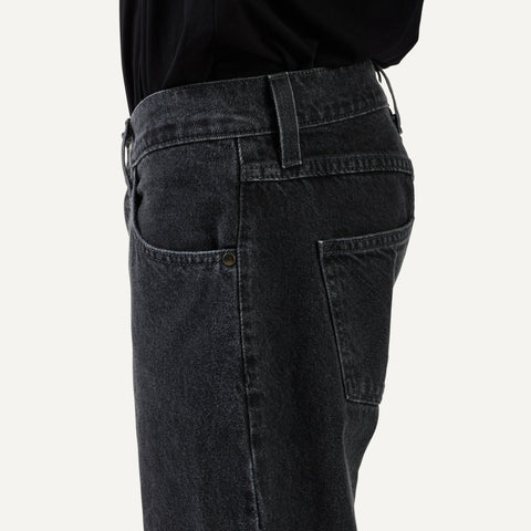 263 Wide Jeans, washed black