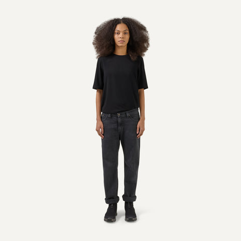 263 Wide Jeans, washed black