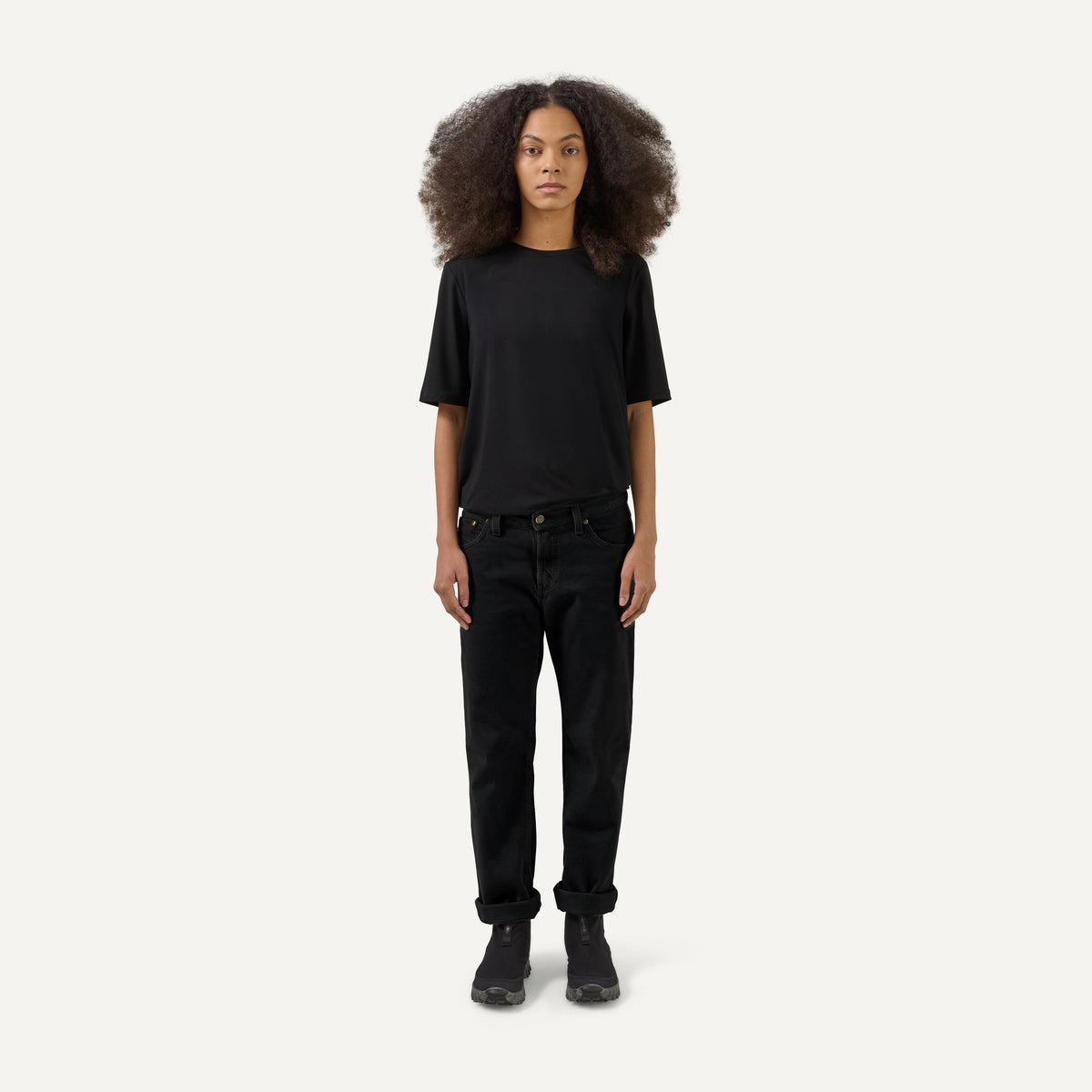 263 Wide Jeans, deep black