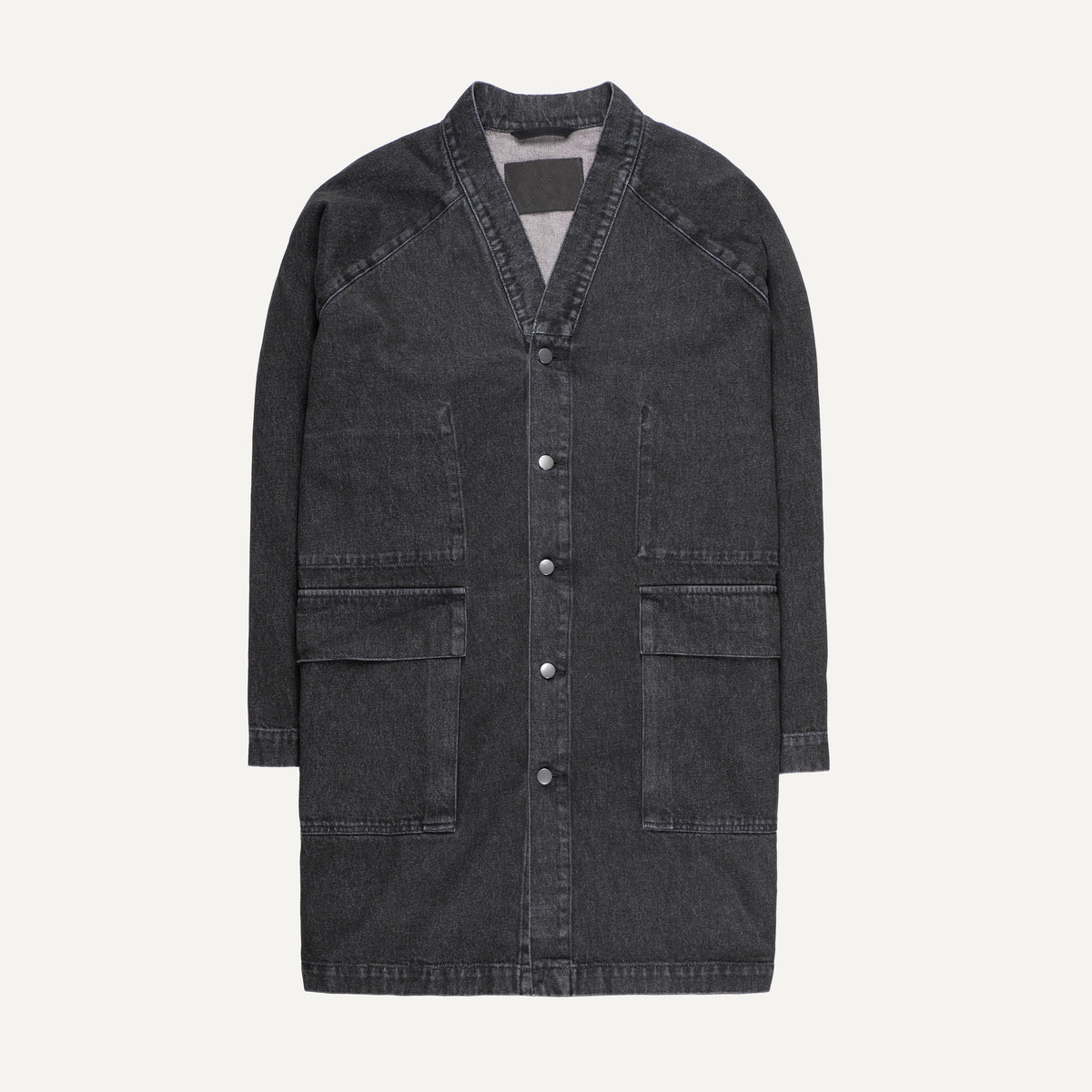 321 Raglan Denim Jacket, washed black