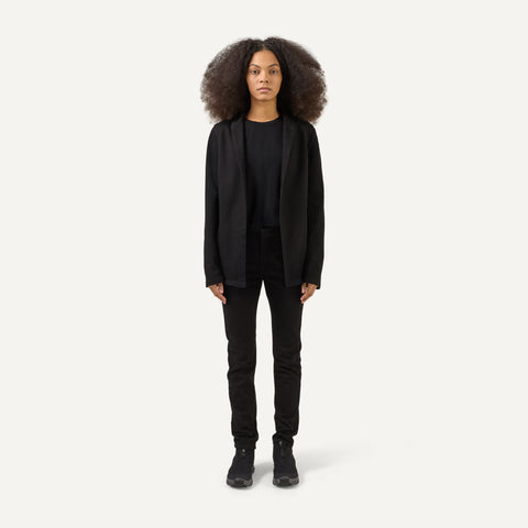 322 Basic Denim Blazer